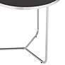 4_Collins Chrome and Black Glass Nesting Table Set of 2 more views