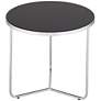 5_Collins Chrome and Black Glass Nesting Table Set of 2 more views
