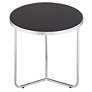6_Collins Chrome and Black Glass Nesting Table Set of 2 more views