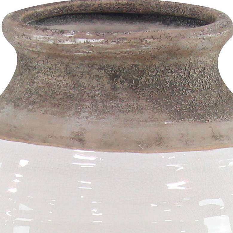 Image 3 Collins Gray White 24 1/2" High Decorative Vase more views