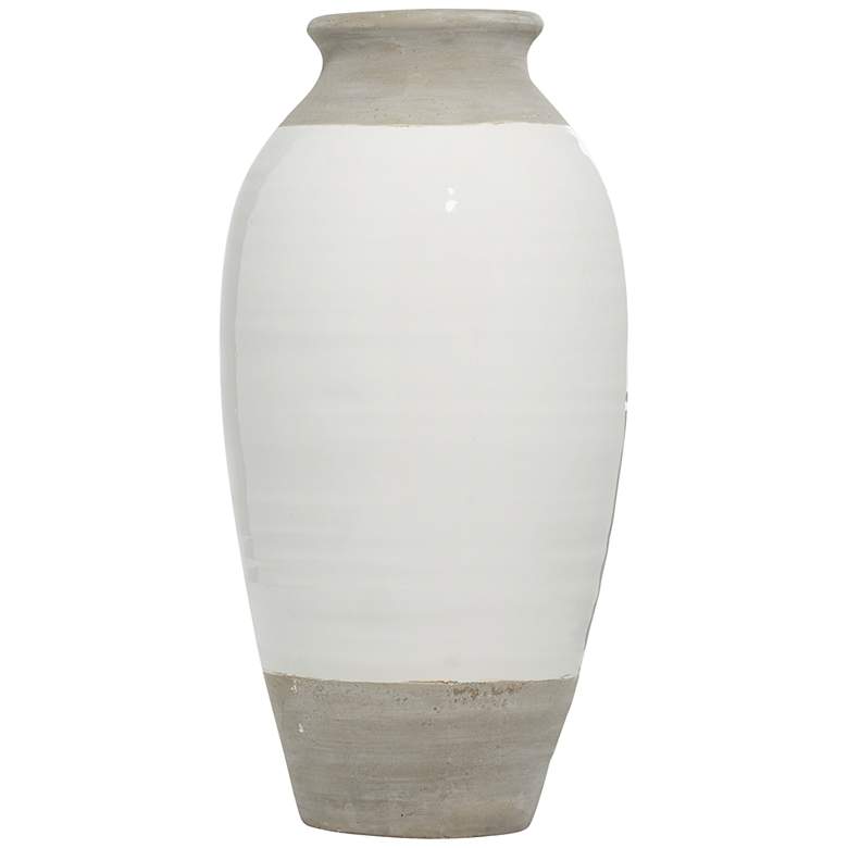 Image 4 Collins Gray White 24 1/2" High Decorative Vase more views