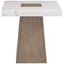 Collinston 24" White Marble End Table