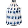 Colmar 18" High White and Blue Earthenware Accent Table Lamp