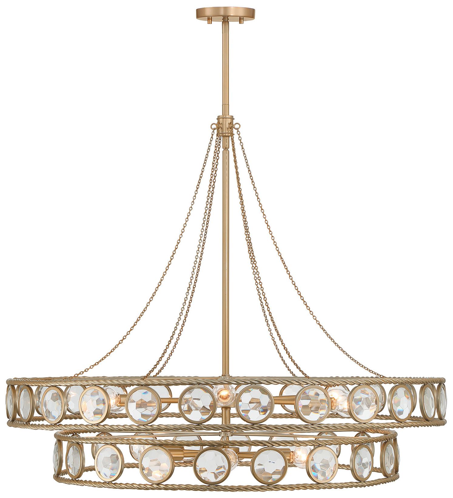 Image 2 Cologne 12-Light Pendant in Opulent Gold
