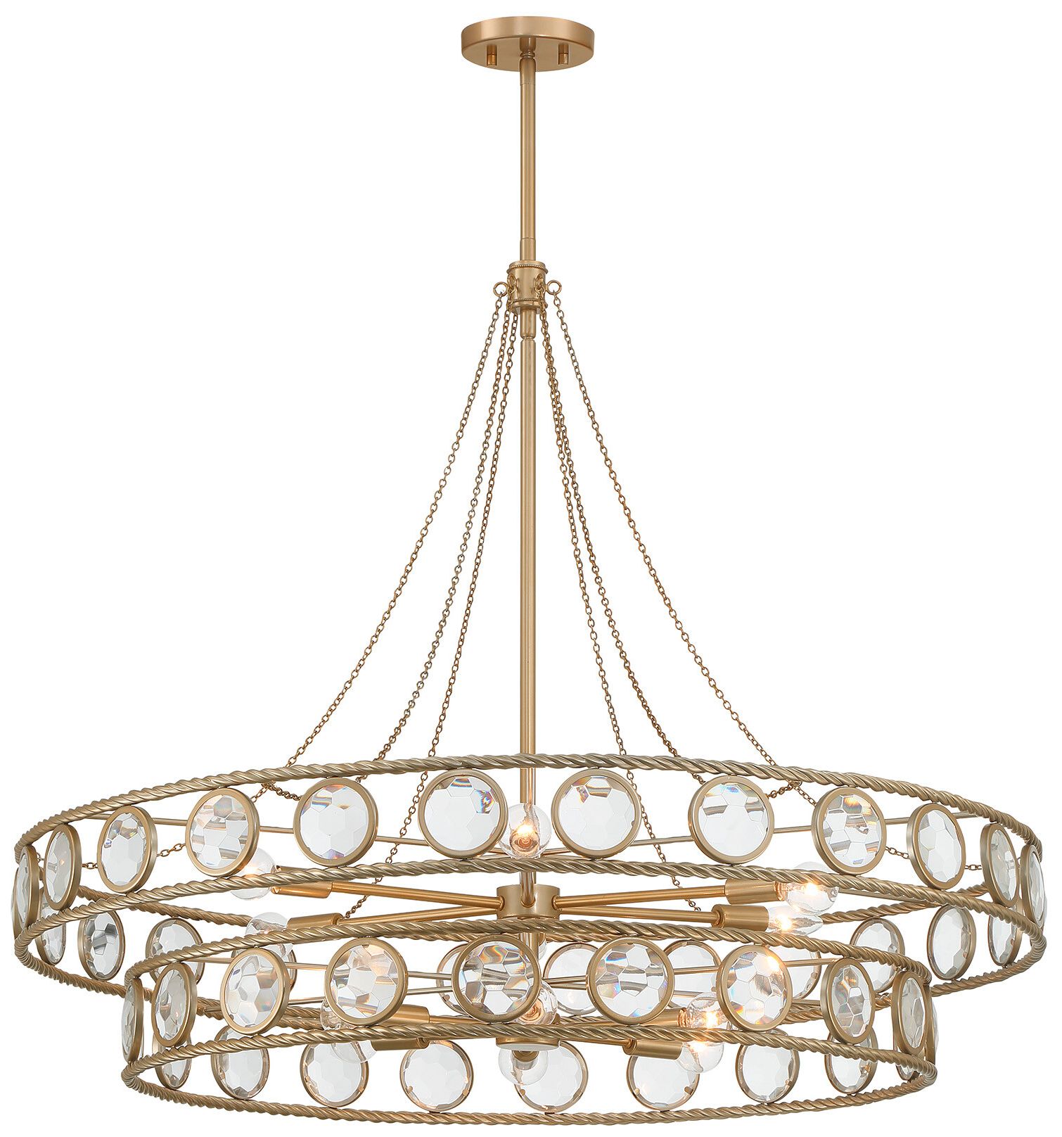 Image 5 Cologne 12-Light Pendant in Opulent Gold more views
