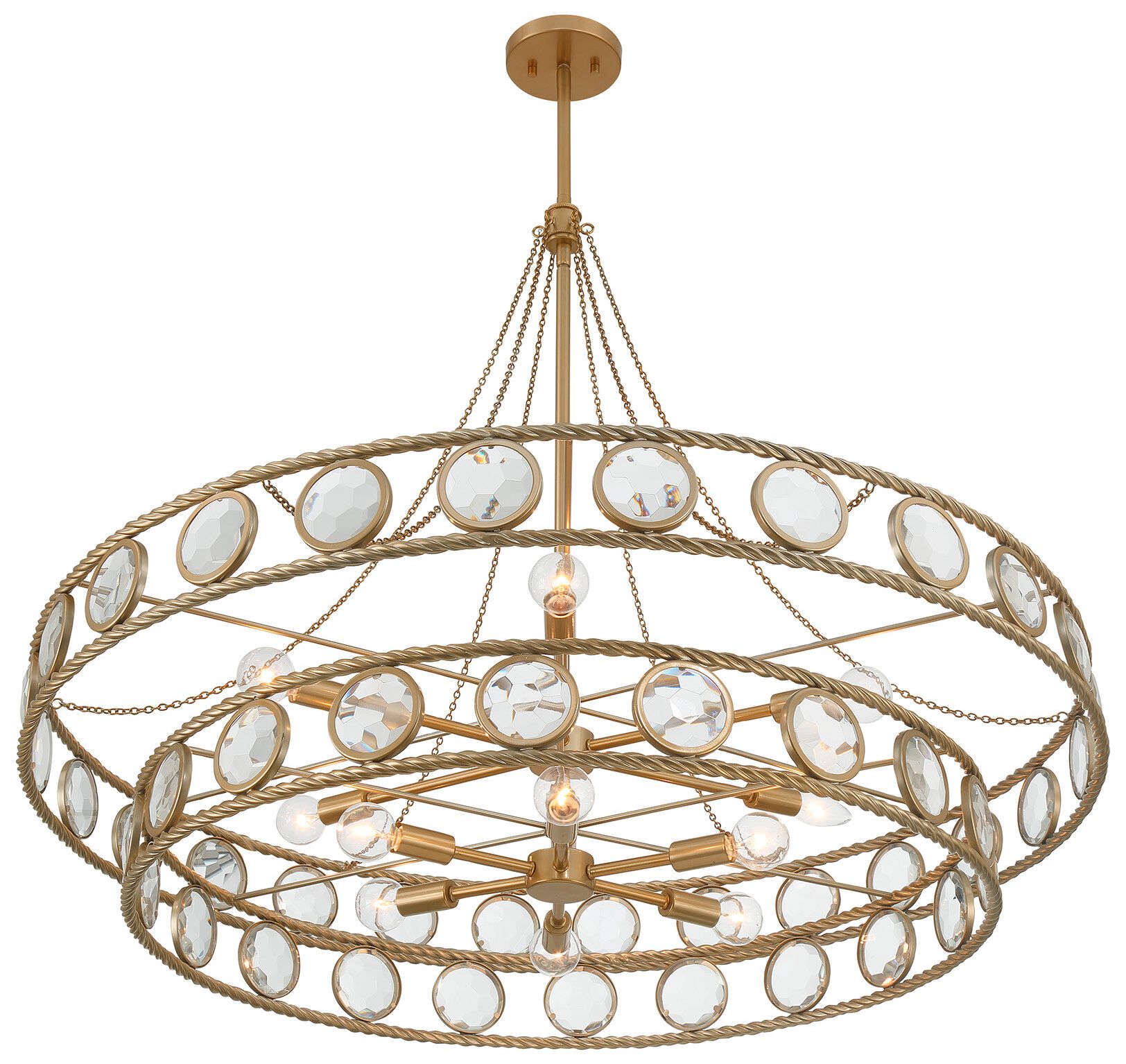 Image 6 Cologne 12-Light Pendant in Opulent Gold more views