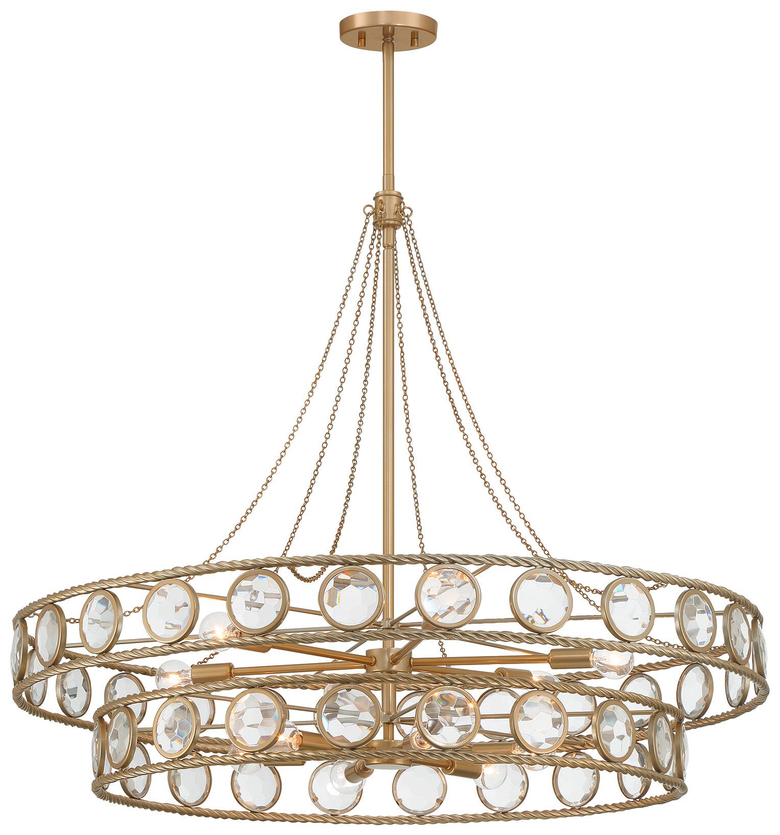 Image 7 Cologne 12-Light Pendant in Opulent Gold more views