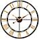 Cologne 45" Round Oversized Steel Wall Clock