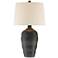 Coloma Black Resin Modern Rustic Table Lamp