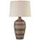 Coloma Textured Black and Brown Southwest Jar Table Lamp