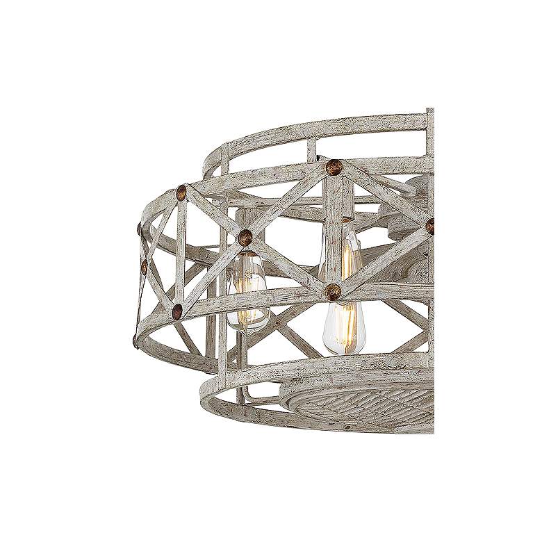 Image 4 Colonade 6-Light Fan D'Lier in Provence with Gold Accents more views