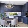 Colonade 6-Light Fan D'Lier in Provence with Gold Accents in scene