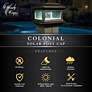 Watch A Video About the Colonial Black Outdoor 4x4 Solar Powered LED Post Cap