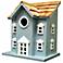 Colonial Blue Two-Story Bird House