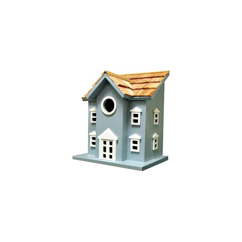 Image 1 Colonial Blue Two-Story Bird House