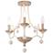 Colonial Charm 16 3/4" Wide White Wash 3-Light Ceiling Light