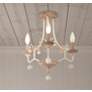 1_Colonial Charm 16 3/4" Wide White Wash 3-Light Ceiling Light