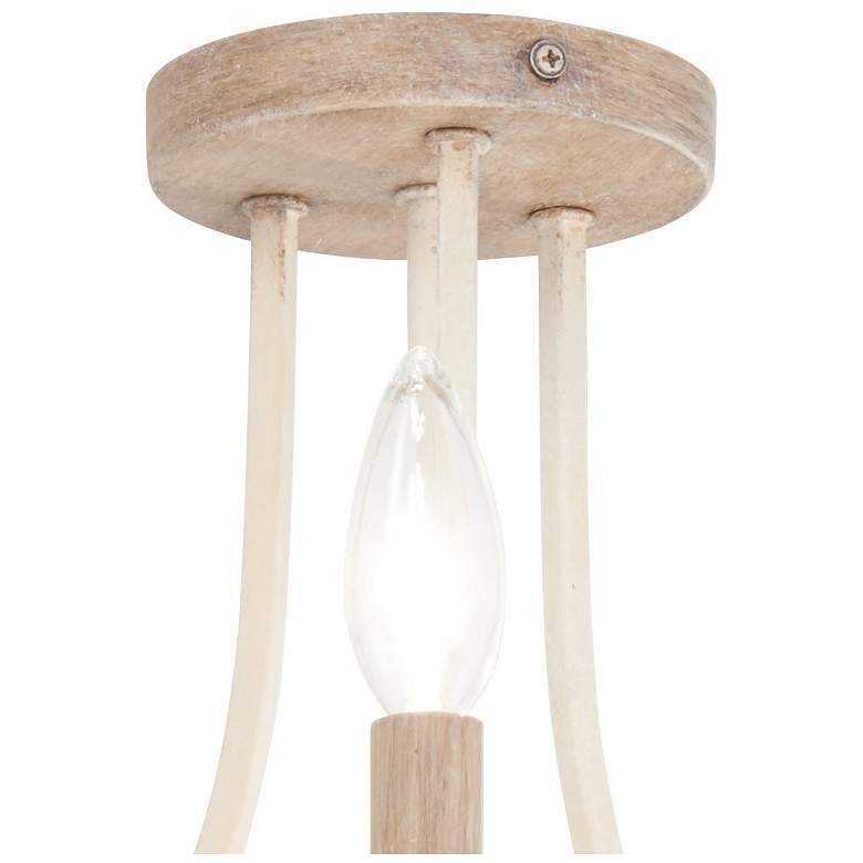 Image 6 Colonial Charm 16 3/4" Wide White Wash 3-Light Ceiling Light more views