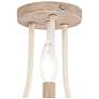 6_Colonial Charm 16 3/4" Wide White Wash 3-Light Ceiling Light more views