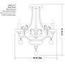 Colonial Charm 16 3/4" Wide White Wash 3-Light Ceiling Light