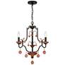 2_Colonial Charm 18 3/4"W Old World Bronze 3-Light Chandelier