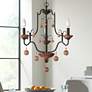 1_Colonial Charm 18 3/4"W Old World Bronze 3-Light Chandelier