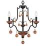 3_Colonial Charm 18 3/4"W Old World Bronze 3-Light Chandelier more views