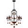 Colonial Charm 28" Wide Old Bronze 5-Light Chandelier