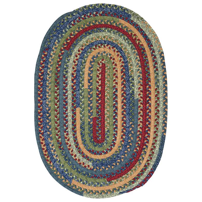 Image 1 Colonial Mills Market Mix MM03R 5&#39;x8&#39; Sea Glass Oval Rug