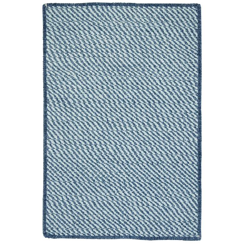 Image 1 Colonial Mills Twisted TW59R 5&#39;x8&#39; Puddle Blue Area Rug
