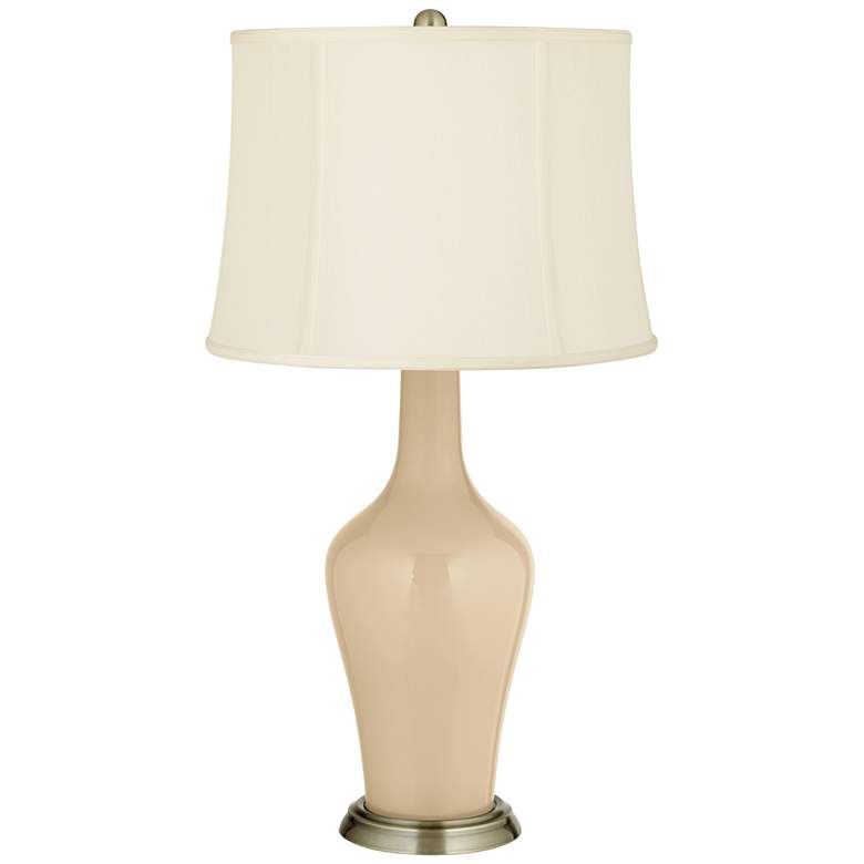 Image 2 Colonial Tan Anya Table Lamp with Dimmer