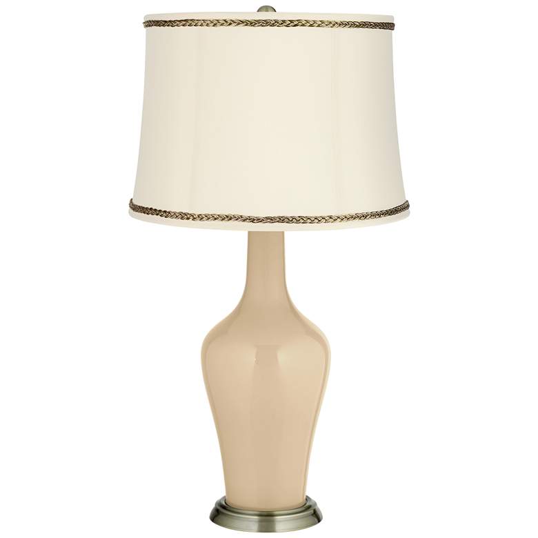 Image 1 Colonial Tan Anya Table Lamp with Twist Trim