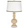 Colonial Tan Apothecary Table Lamp with Ric-Rac Trim