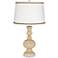 Colonial Tan Apothecary Table Lamp with Twist Scroll Trim