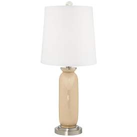 Image4 of Colonial Tan Carrie Table Lamp Set of 2 with Dimmers more views