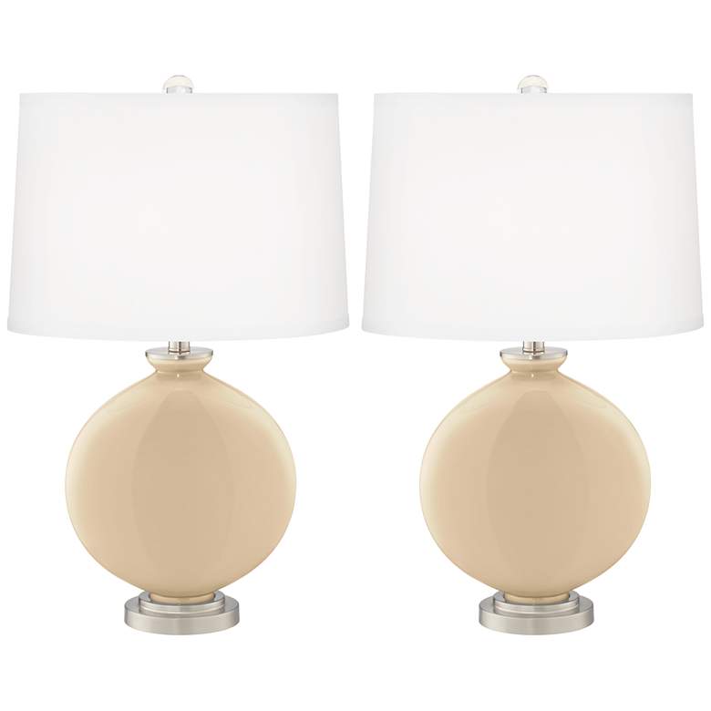 Image 2 Colonial Tan Carrie Table Lamp Set of 2