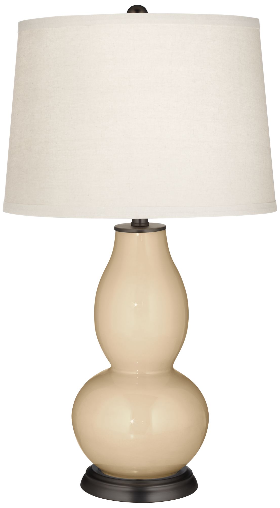 Colonial Tan Double Gourd Table Lamp