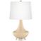 Colonial Tan Gillan Modern Glass Table Lamp