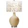 Colonial Tan Mosaic Giclee Ovo Table Lamp