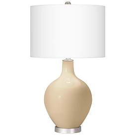 Image2 of Colonial Tan Ovo Table Lamp With Dimmer