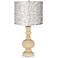 Colonial Tan Pebble Drum Shade Apothecary Table Lamp