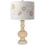 Colonial Tan Rose Bouquet Apothecary Table Lamp