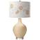 Colonial Tan Rose Bouquet Ovo Table Lamp