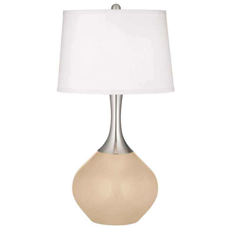 Image 2 Colonial Tan Spencer Table Lamp with Dimmer