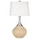 Colonial Tan Spencer Table Lamp with Dimmer