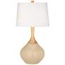 Colonial Tan Wexler Table Lamp with Dimmer