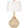 Colonial Tan Wexler Table Lamp with Dimmer