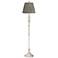 Colonnade 60"H Antique White Floor Lamp with Misha Green Shade
