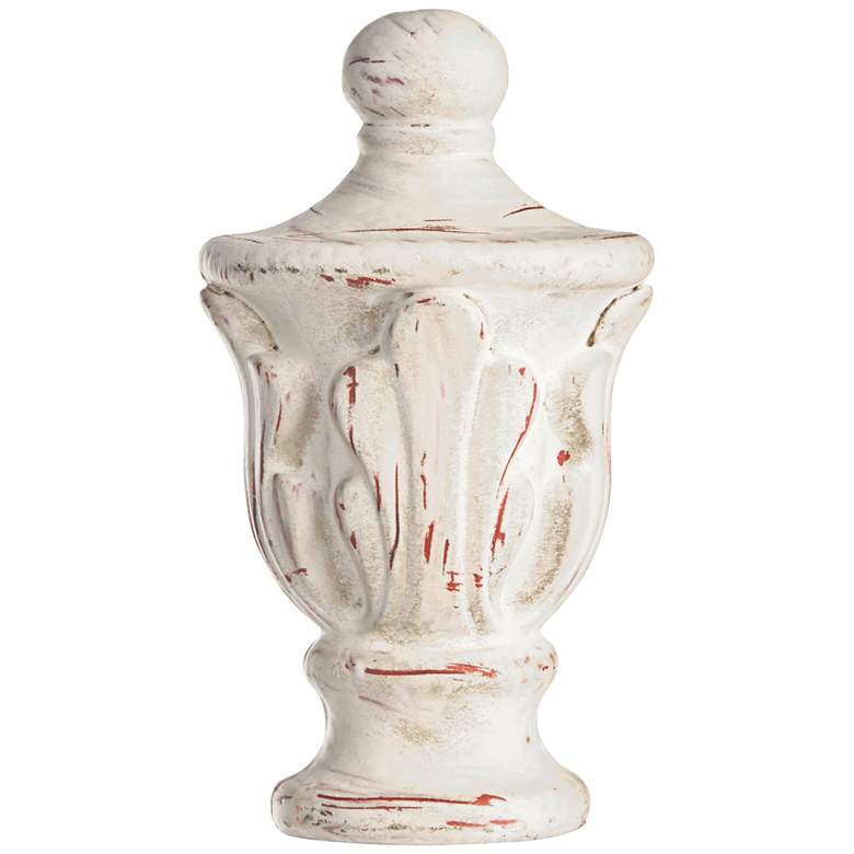 Image 3 Colonnade 60"H Antique White w/ Treble Gray Shade Floor Lamp more views
