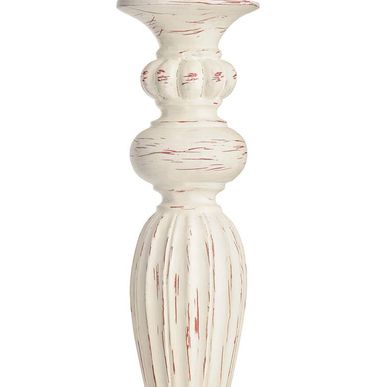Image 4 Colonnade 60"H Antique White w/ Treble Gray Shade Floor Lamp more views